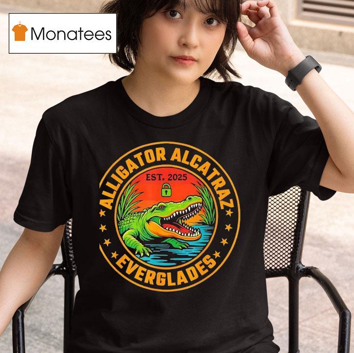 Alligator Alcatraz Everglades Est Tropical T Shirt