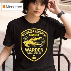 Alligator Alcatraz Warden Everglades Fl Est T Shirt
