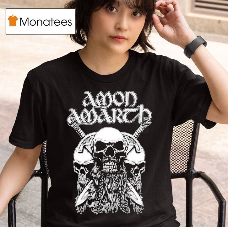 Amon Amarth Beard Skull T Shirt