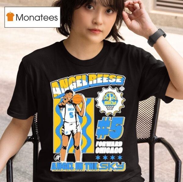Angel Reese Chicago Sky Angel In The Sky Forward Chicago T Shirt