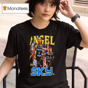 Angel Reese Chicago Sky Basketball Signature Graphic T Shirt