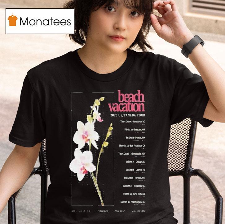 Beach Vacation Us Canada Tour Dates T Shirt