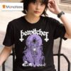 Bewitcher Biker Witch The Devil Always Mins With Rock N Roll T Shirt