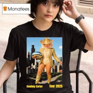 Beyonce Chicago Cowboy Carter Tour T Shirt