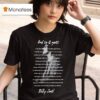 Billy Joel And So It Goes Lyrics T Shirt