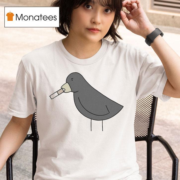 Bird Poorly Drawn Cigarettes T Shirt