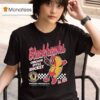 Black Chicago Blackhawks Hot Dog Food Est Vintage T Shirt