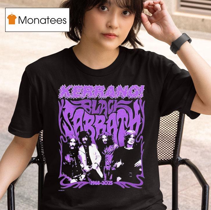 Black Sabbath In Collaboration With Kerrang On T Shirt