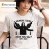 Black Sabbath Ozzy Osbourne No More Tours T Shirt