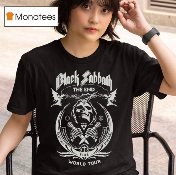 Black Sabbath The End World Tour Skeleton T Shirt