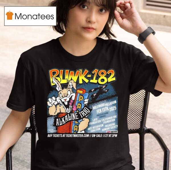 Blink Alkaline Trio February Hollywood Ca T Shirt