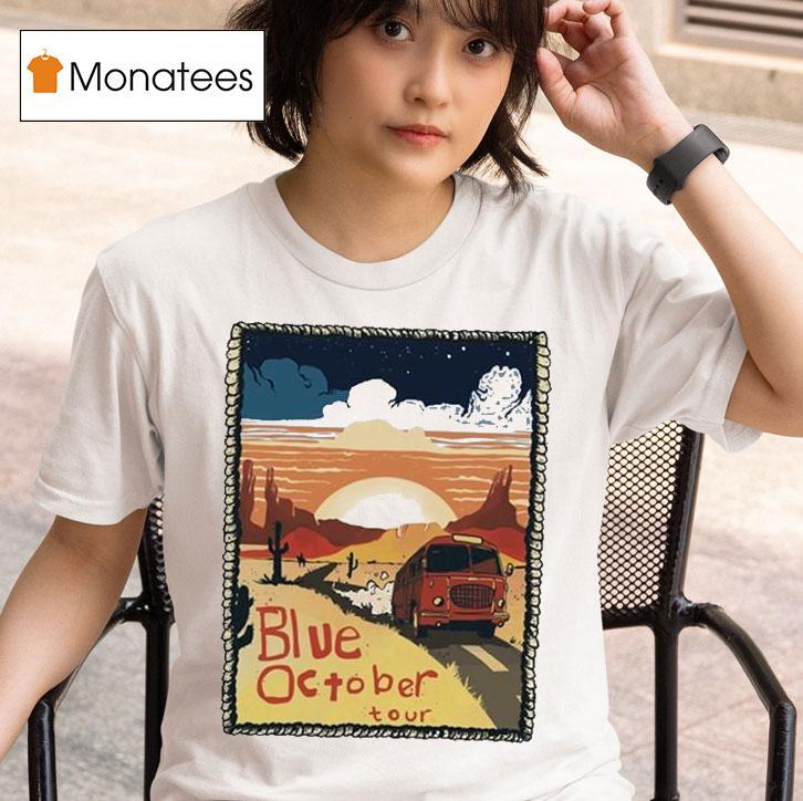 Blue October Desert Tourbus Tour T Shirt