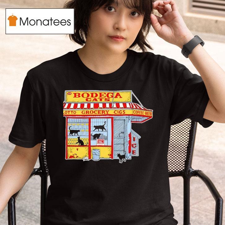 Bodeca Cats Lotto Crocery Cigs Coffee Beer T Shirt