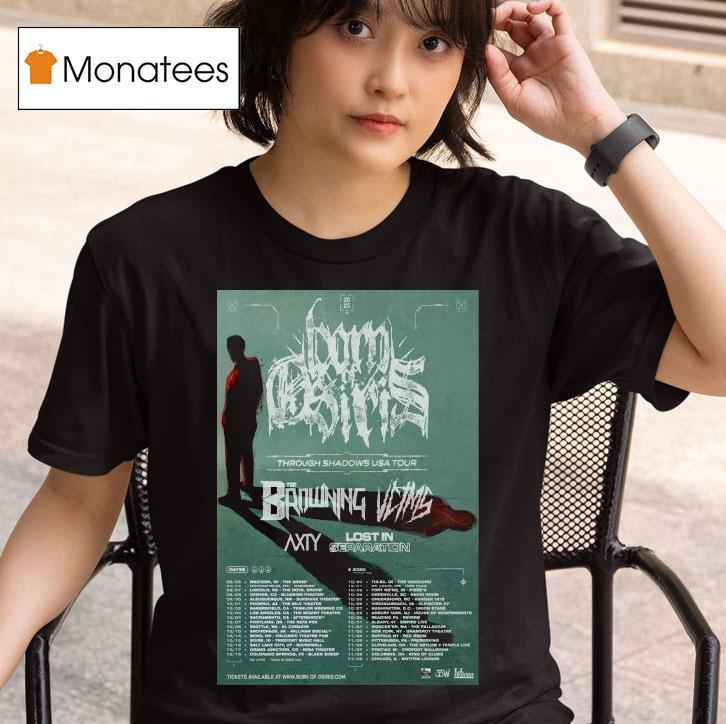 Born Of Osiris Through Shadows Usa Tour Summer Dates T Shirt