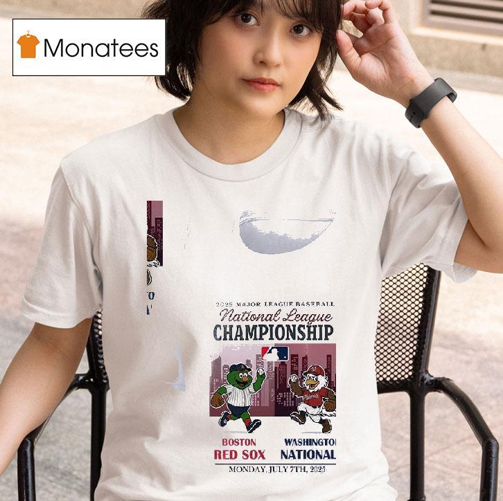 Boston Red Sox Vs Washington Nationals National League Championship Mascots T Shirt