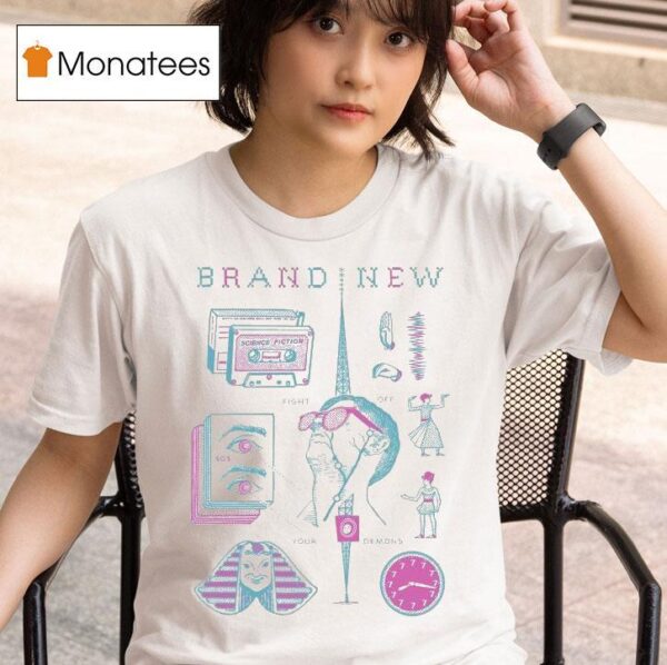 Brand New Fight Off Your Demons Science Fiction Mixtape T Shirt