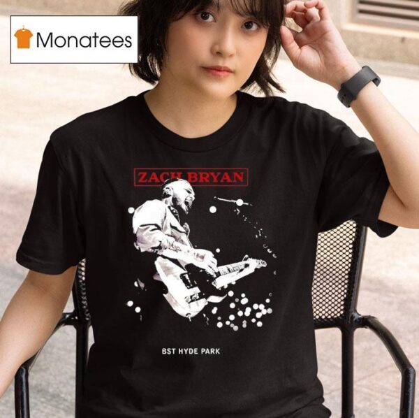 Bst Hyde Park Zach Bryan London Event T Shirt