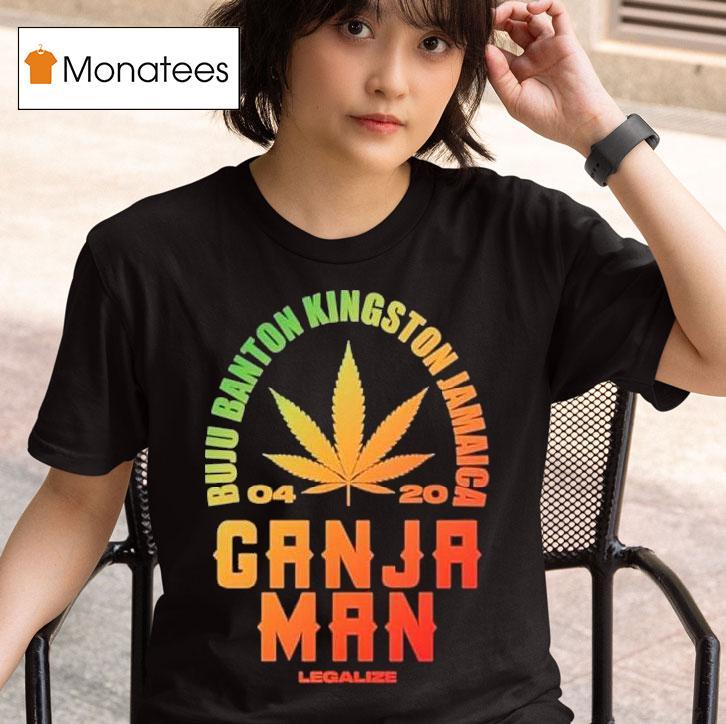 Buju Banton Kingston Jamaica Ganja Man Legalize T Shirt