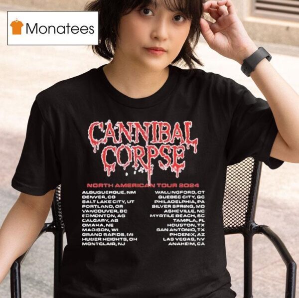 Cannibal Corpse North American Tour S T Shirt