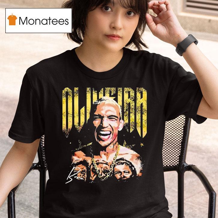 Charles Oliveira Champion Portrait Gold Lettering Ufc Ar T Shirt