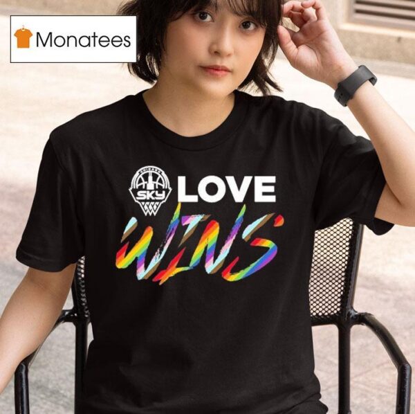 Chicago Sky Love Wins Pride Trans T Shirt