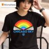Chicago Sky Pride Rainbow T Shirt