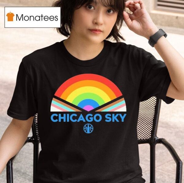 Chicago Sky Pride Rainbow T Shirt