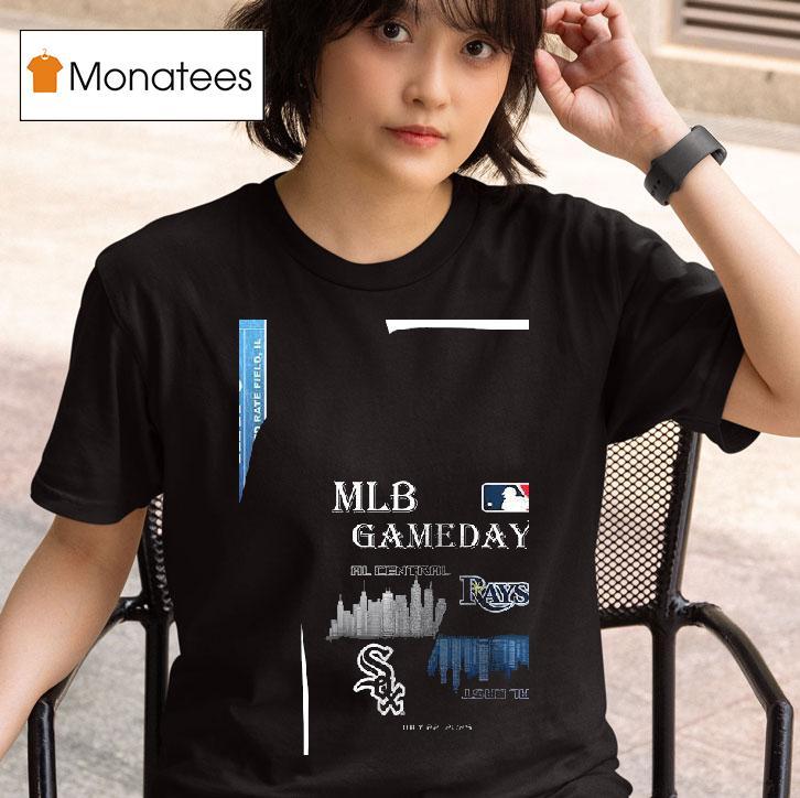 Chicago White Sox Vs Tampa Bay Rays Mlb Gameday Schedule Skyline City T Shirt