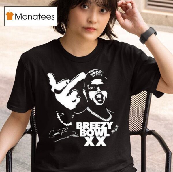 Chris Brown Tour Breezy Bowl Xx Middle Finger T Shirt