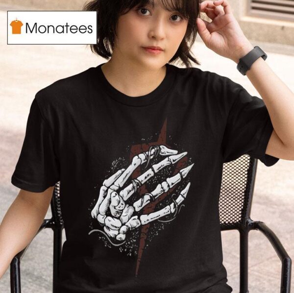 Clayman Heartless Skeleton Hand T Shirt
