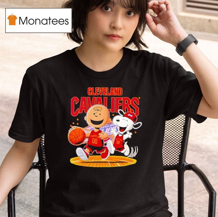 Cleveland Cavaliers And Peanuts Snoopy T Shirt