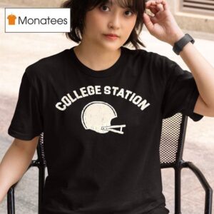 College Station Texas Am Aggies Football Helme T Shirt