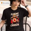 Contrarian Elbows Up Canada T Shirt