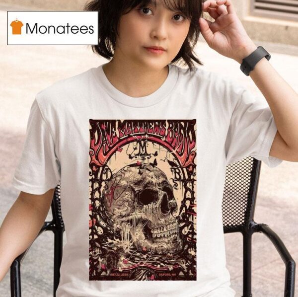 Dave Matthews Band Gilford Nh Show Skull T Shirt