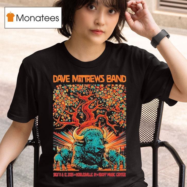 Dave Matthews Band Tour Noblesville Indiana July Buffalo T Shirt