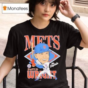 David Wright New York Mets Caricature T Shirt