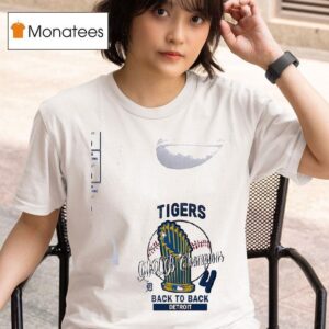 Detroit Tigers Mlb Champions Hardwood Classics Champions Vintage T Shirt
