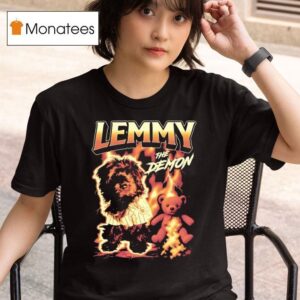 Dog And Teddy Lemmy The Demon Lightning T Shirt
