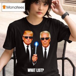 Donald Trump And Jeffrey Epstein Men In Black T Shirt