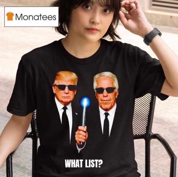Donald Trump And Jeffrey Epstein Men In Black T Shirt