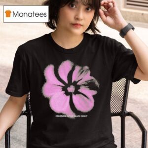 Dreamseeker Creature In The Black Night Forest Flower T Shirt