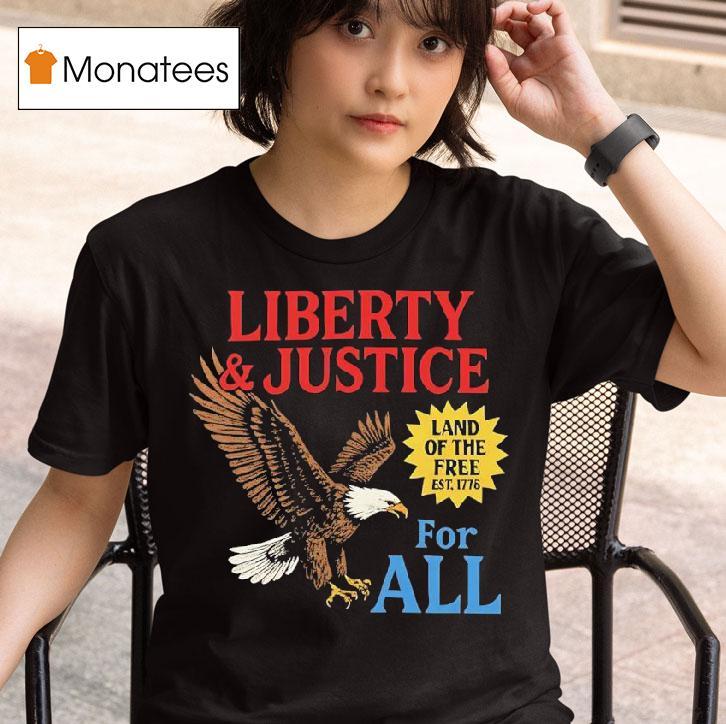 Eagle Liberty And Justice For All T Shirt