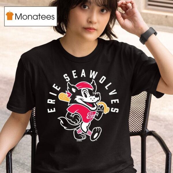 Erie Seawolves Fauxback Secondary Masco T Shirt