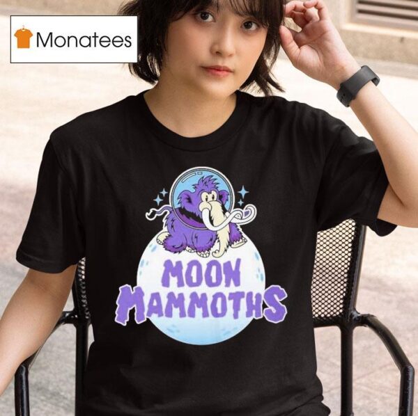 Erie Seawolves Moon Mammoths Logo T Shirt