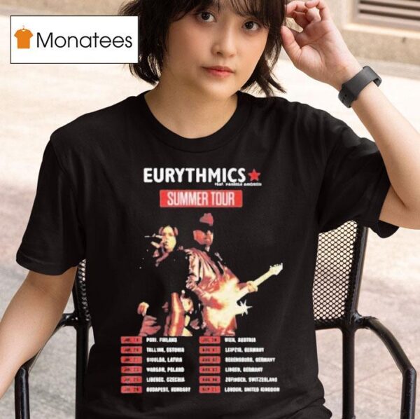 Eurythmics Summer Tour Concert Dates T Shirt