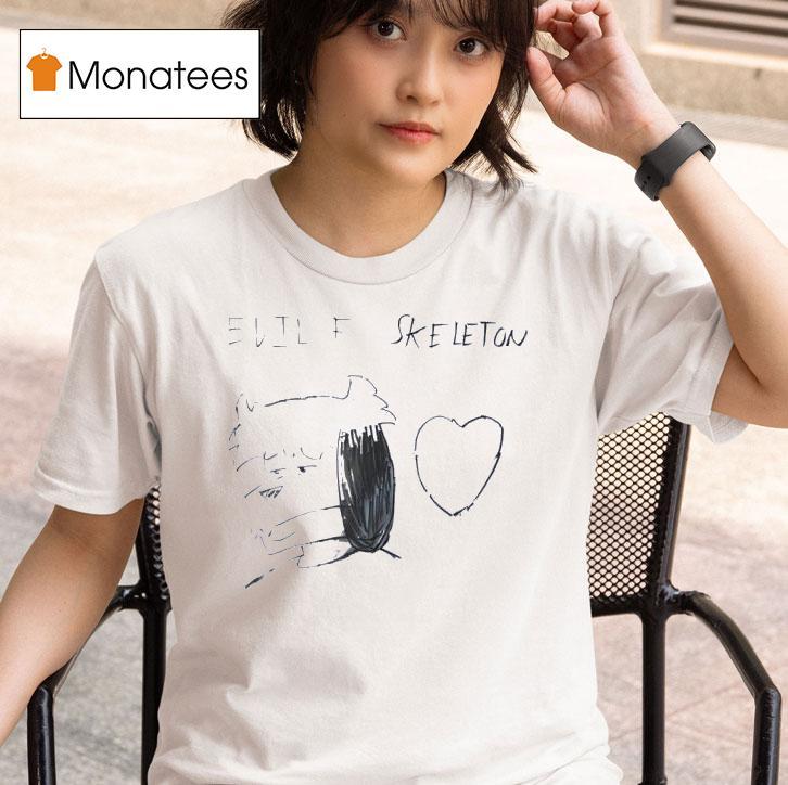 Evil F Skeleton Dog T Shirt