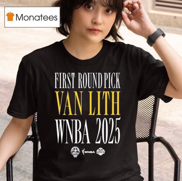 First Round Pick Van Lith Chicago Sky Wnba T Shirt
