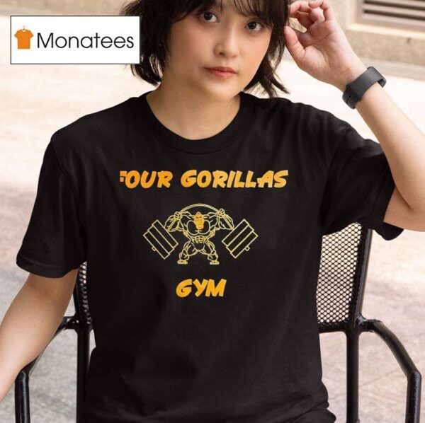 Four Gorillas Gym T Shirt