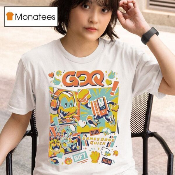 Games Done Quick Gdq Marathon Mascots T Shirt