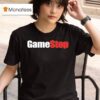 Gamestop Logo Power To The Players T Shirt